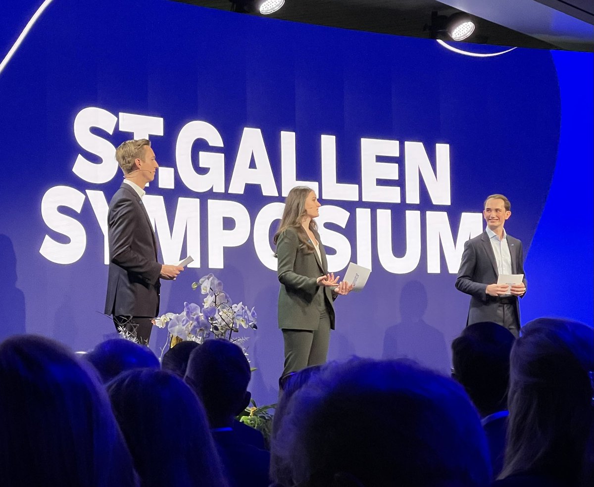 AchimPodak's tweet photo. Prof. Bernhard Ehrenzeller, President of the University of St.Gallen, has opened the https://t.co/F8L6PgyhKx.Gallen Symposium.  Motto: A New Generational Contract. Let thoughts and inspiration flow.
@SG__Symposium @HSGStGallen https://t.co/ShTFB2QjNN