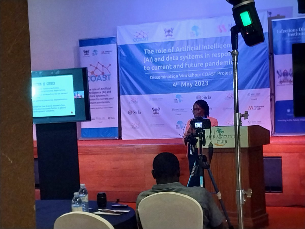 AIR_lab_MUK's tweet photo. Prof Consolata from School of Women and Gender Studies @Makerere highlighted for AI systems to be inclusive the datasets need to be representative - include all people.
#HappeningNow @coastuganda dissemination https://t.co/zbd0zUBats