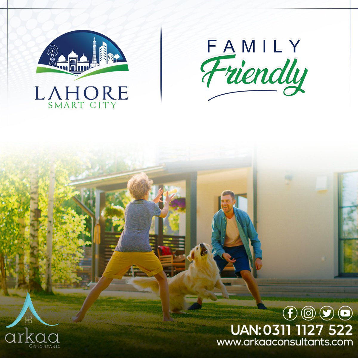 Experience the Perfect Family-Friendly Community at Lahore Smart City

#Arkaa #lahoresmartcity #arkaaconsultants #smartinterchange #SmartCities #lscresidential #StayTuned #nextbigthing #lsc #lahore  #Progressivesociety #familyfriendly #peaceofmindmatters #comfortandconvenience