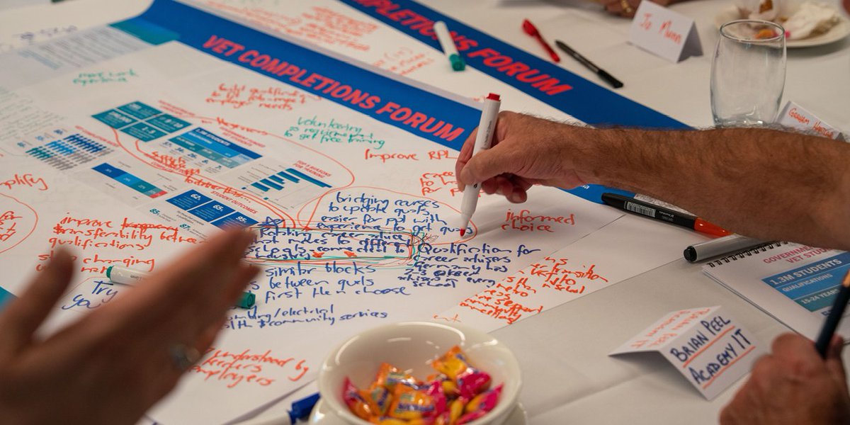 On Monday the Commission partnered with Skills SA to hold the VET Completions Interactive Workshop.
We unpacked views &amp; experiences around reasons why people do &amp; don't complete training. We also heard ideas on how we can improve completion rates &amp; better support learners.