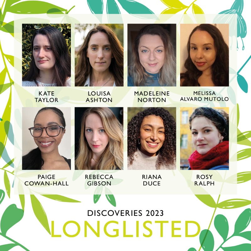 WomensPrize's tweet photo. We are delighted to reveal the 16 women writers on the #Discoveries longlist for 2023 - meet the writing stars of tomorrow! Discoveries is our ambitious writers' development programme supported by @CBGBooks, @cbcreative and @AudibleUK