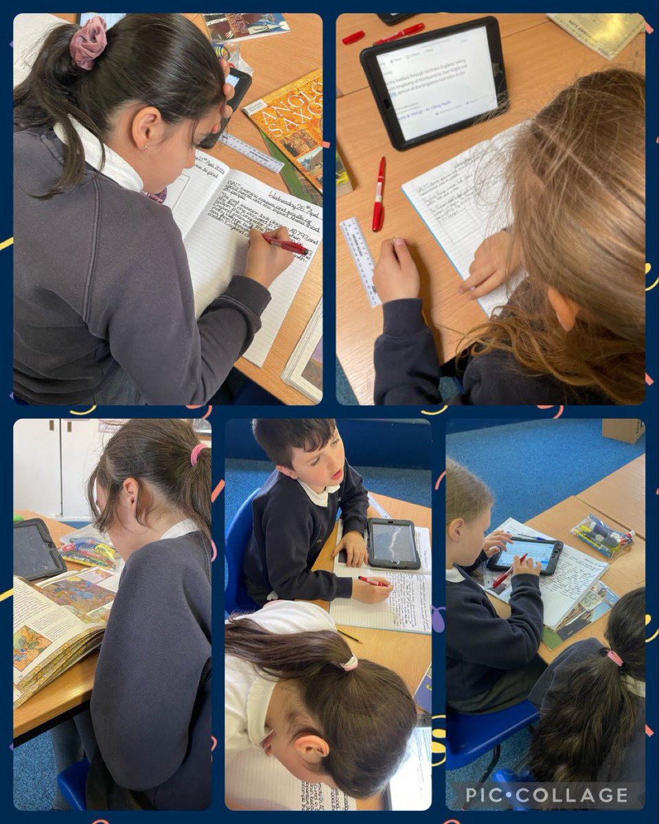 GrangeMissWard's tweet photo. Year 5 used secondary sources to find out about the Viking invasion of Britain and King Alfred the Great. They were shocked to find out Viking means ‘Pirate Raid’ in Anglo Saxon because they used to raid monasteries for lucrative items. @GrangeMrsMcG @GrangeMissA #GrangeHistory https://t.co/aIJbPl9jQt