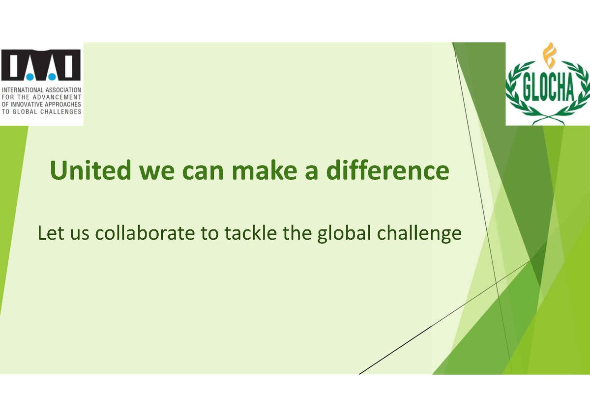 'Last week, I had the privilege to present at the #UN #Science and #Technology #Event. As I reached my final slide, I said: 'United we can make a difference. Let us collaborate to tackle the global challenge.'   #Collaboration #GlobalChallenge #TogetherWeCan 
@iaaiglocha