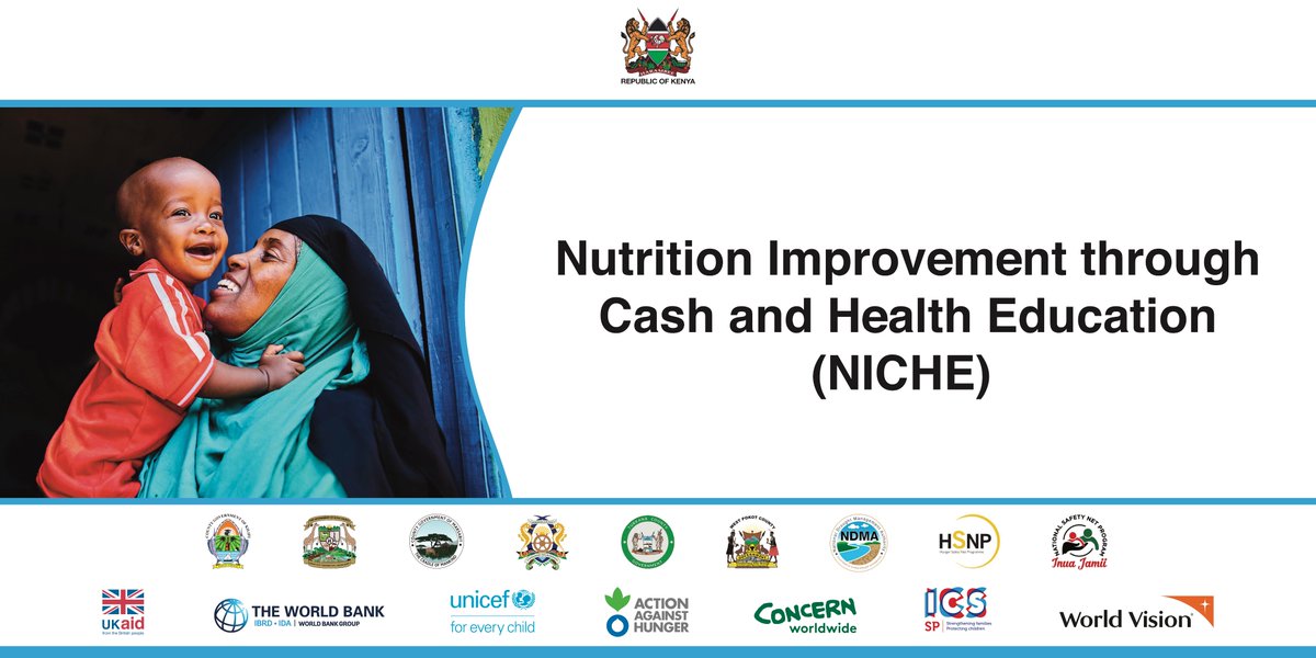 Happening Today: Nutrition Improvement Through Cash and Health Education (NICHE) High-Level meeting in Mombasa County.

NICHE is a programme which combines cash transfers with nutrition & parenting counselling to reduce poverty for vulnerable families & children. 

#ForEverchild