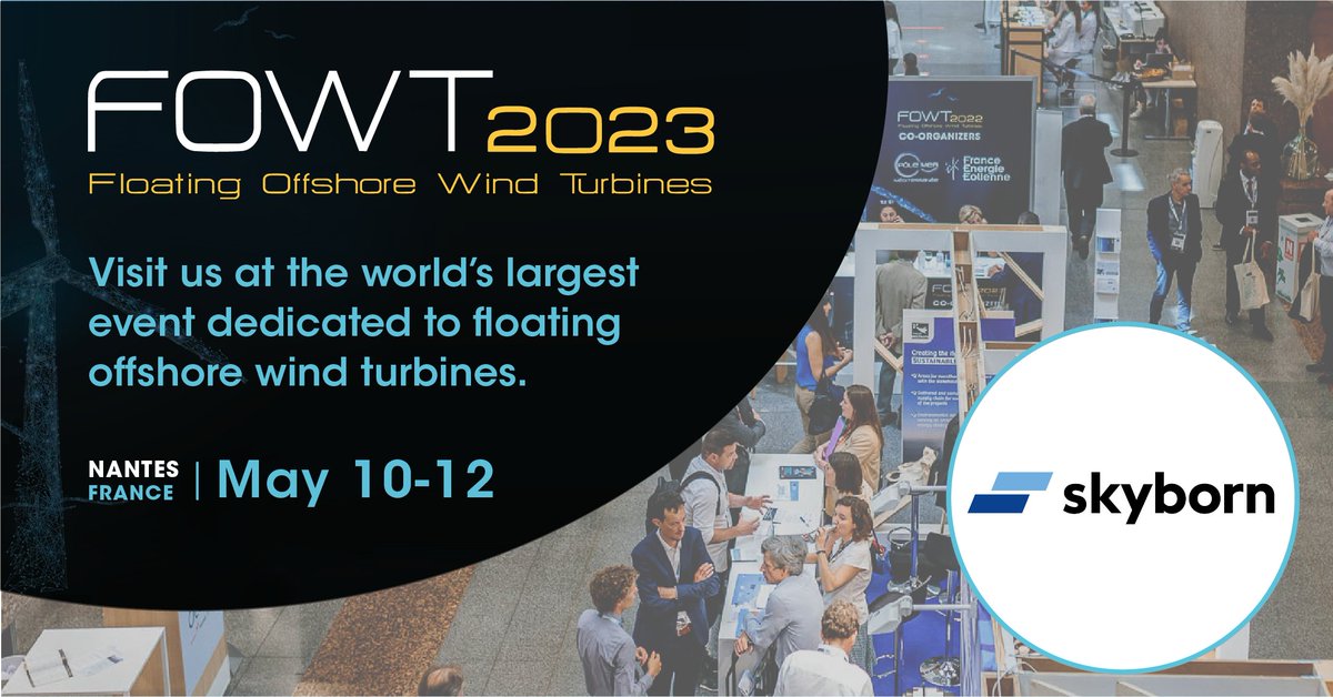 Retrouvez nos équipes la semaine prochaine à <a href="/FOWTEvent/">FOWT Event</a> à #Nantes, pour échanger sur l'#éolienenmer #flottant 👉fowt-conferences.com/en/fowt2023