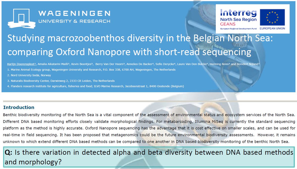 GEANS (@geans_interreg) on Twitter photo Coming to London Calling 2023 (nanoporetech.com) in a few weeksā time? Be sure to find geans.eu and <a href="/WUR/">Wageningen U&R</a> researcher <a href="/kdoorenspleet/">Karlijn Doorenspleet</a> to discuss her study on North Sea #macrobenthos diversity! Coming to London Calling 2023 (nanoporetech.com) in a few weeksā time? Be sure to find geans.eu and <a href="/WUR/">Wageningen U&R</a> researcher <a href="/kdoorenspleet/">Karlijn Doorenspleet</a> to discuss her study on North Sea #macrobenthos diversity!