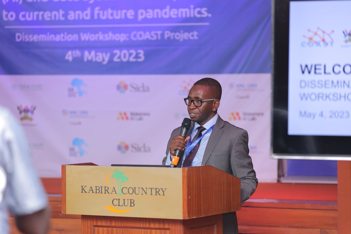 IDIMakerere's tweet photo. The COAST project's PI, @iBaino, highlighted that COVID-19 overburdened out healthcare systems and resources. In response, COAST project harnessed AI to enhance pandemic management efficiency. 

To join in the dissemination workshop: https://t.co/eOxOXYvX3G
#AIforHealth #COAST https://t.co/oRDKemV4m6