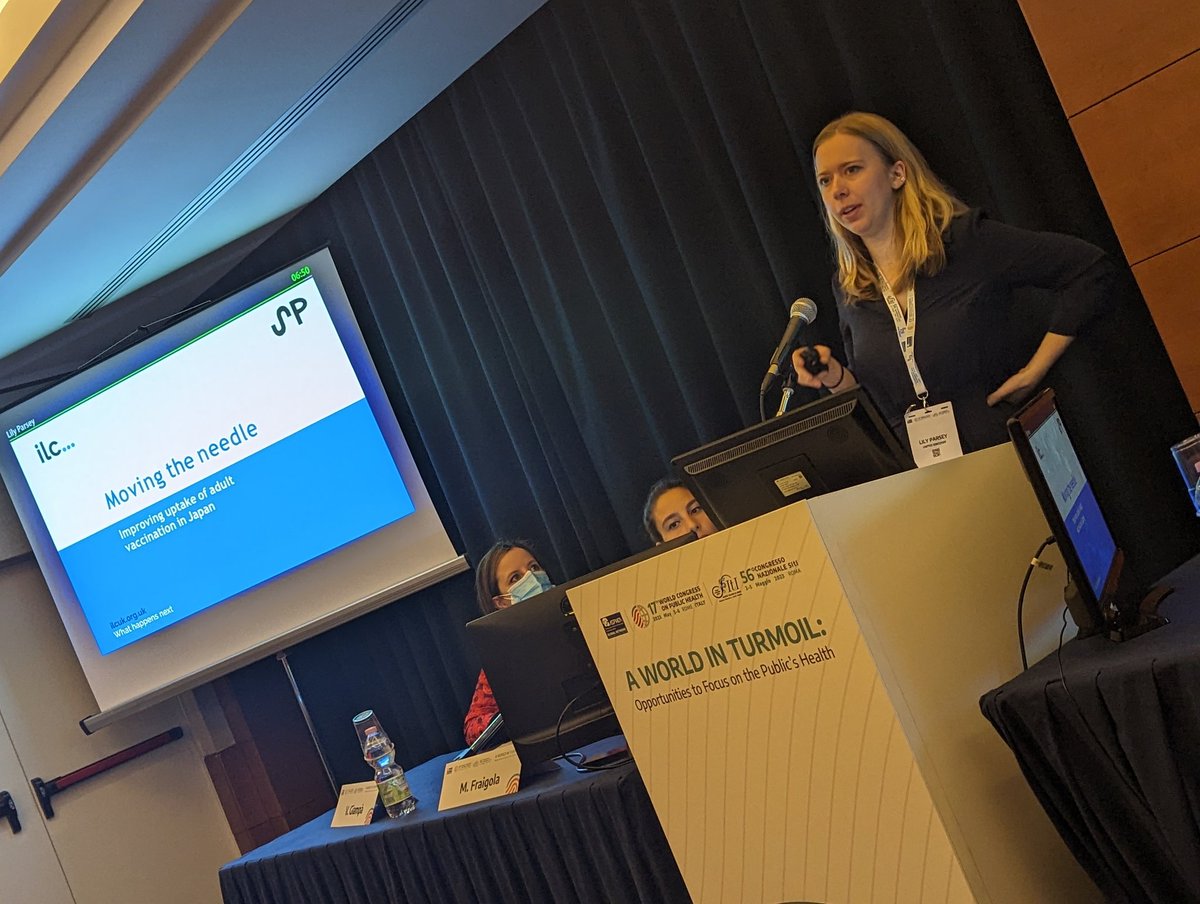 Lily Parsley @wcph_official talking about how to increase uptake of adult vaccines in Japan <a href="/ILCUK/">Int Longevity Centre</a> <a href="/LilyParsey/">LilyParsey</a>