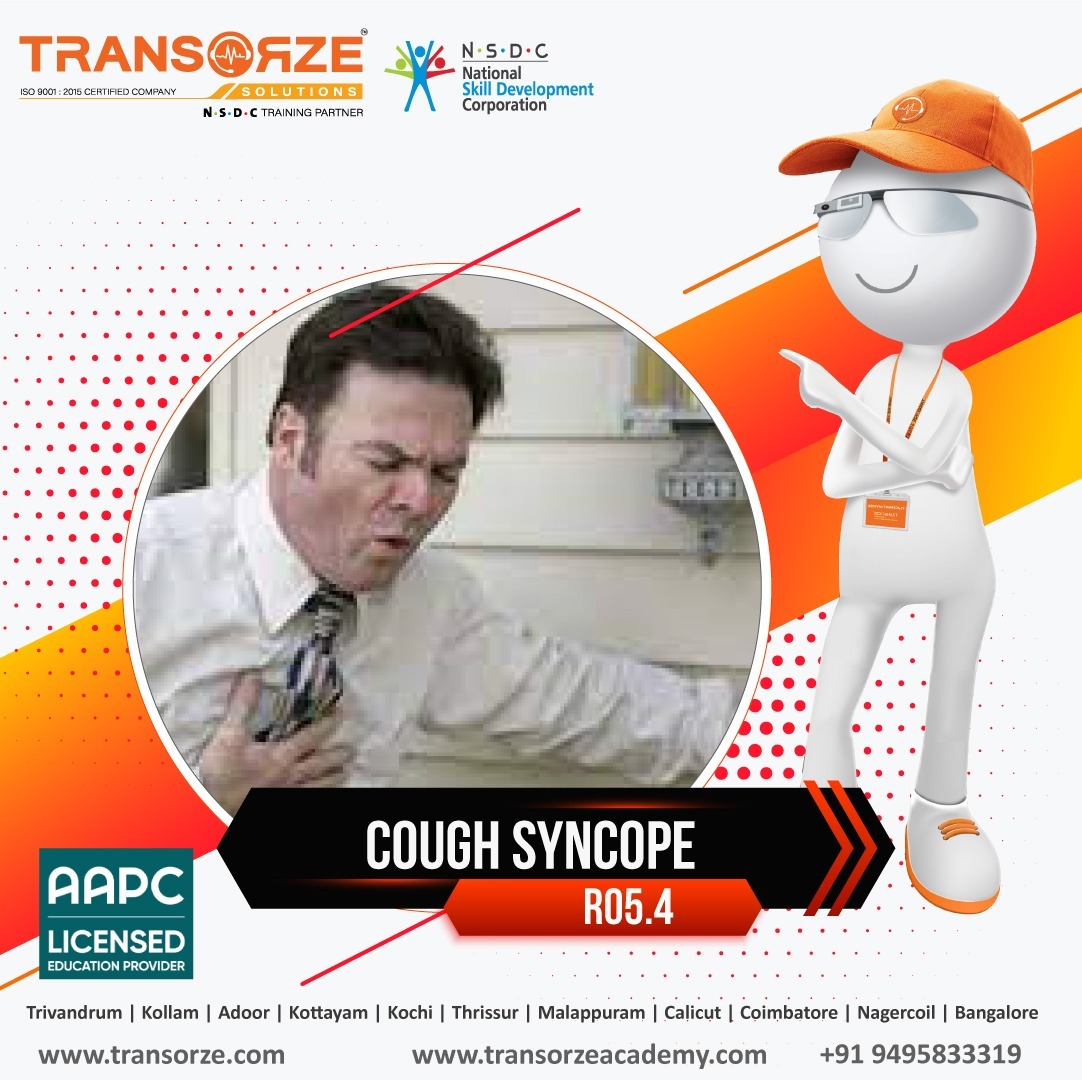 academy_kochi's tweet image. ICD 10 CM Code R05.4 denotes Cough Syncope
For Enquiry: transorze.com

#transorzesolutions #studycourse #education #learning #medicalcoding #educationcenter #jobtraining #placement #offers #course #career #coding #healthcare #medicalskills #healthandwellness #AAPC #CPC