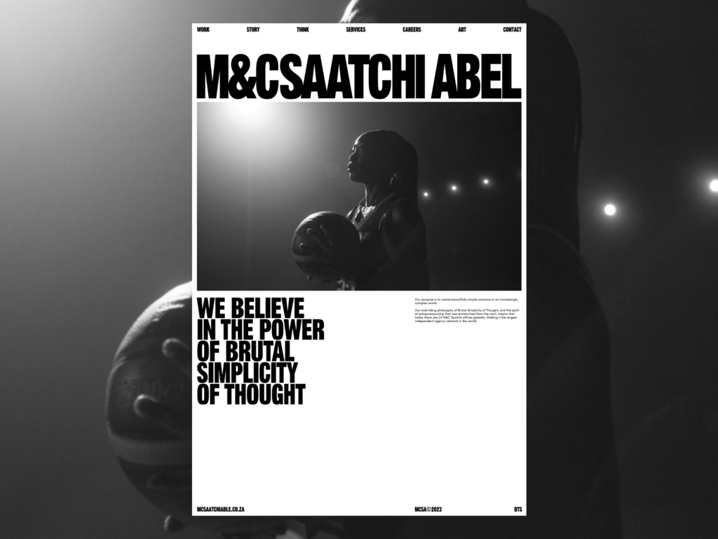 nusigmalabs's tweet photo. Website of the Day: M&amp;CSaatchi Abel #webdesign #design #wotd https://t.co/WtmuPfKKmE https://t.co/NFoZxZ4UG7
