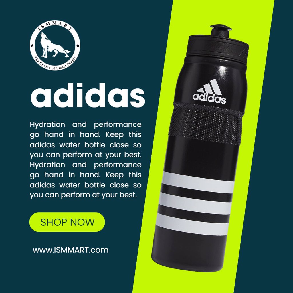 officialismmart's tweet photo. Shop Now: https://t.co/JSnuMuA4tx                                     
Stay hydrated in style with Adidas water bottle.

#ismmart #adidas #sportsbottle #shopnow https://t.co/oLjnSLR7HA