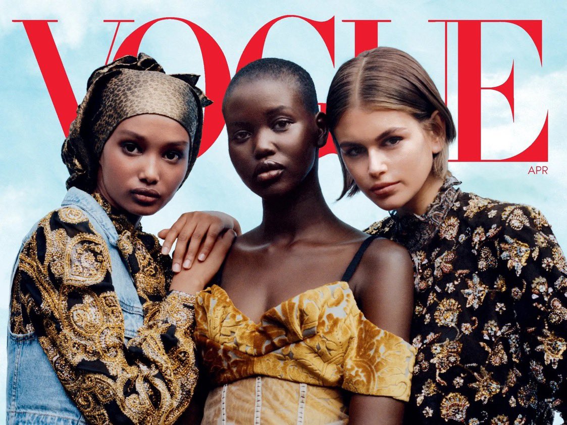 Celebs__Arabic's tweet photo. مجلة Vogue:

"نبحث عن عارضات يناسبن المعايير الجديدة للجمال". https://t.co/FoCaMs7qw0