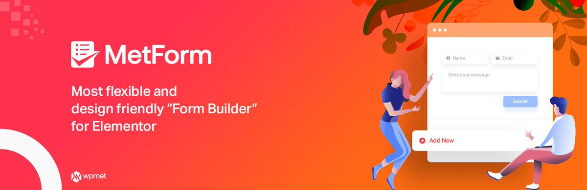 freepixelweb's tweet image. #Metform #Elementor Contact Form - Cette extension Freemium de formulaire pour le constructeur de page pour #WordPress passe en v3.3.1 avec des correctifs et valide son support des dernières versions d’Elementor - Mettez à jour - fr.wordpress.org/plugins/metfor…