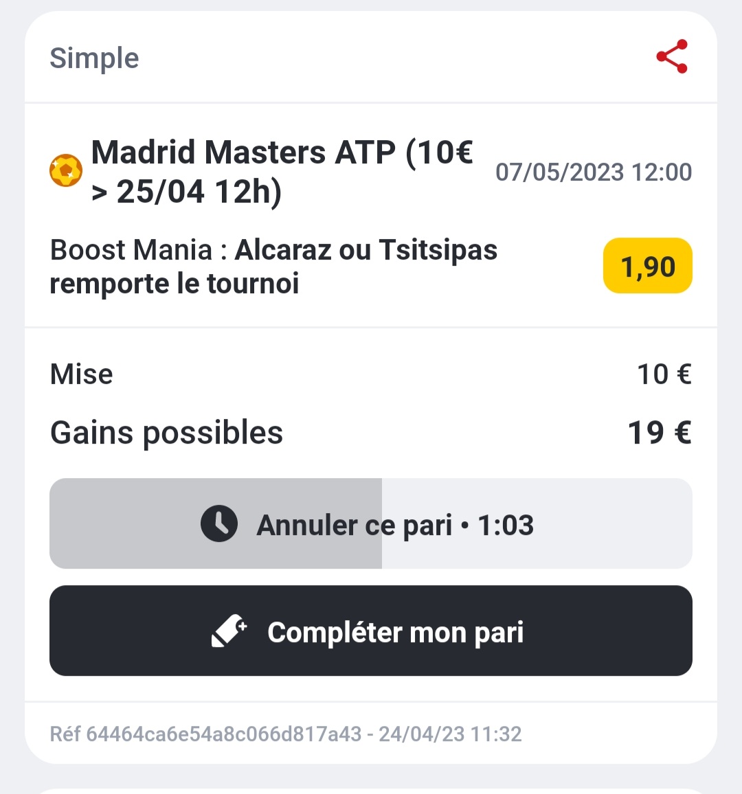 ValueBet3's tweet photo. Ça c est bien parti, les 4 joueurs sont encore en lice. C est le reste de la #BoostMania 😅🎾🇪🇦🔥 https://t.co/2gFyuVYyXc