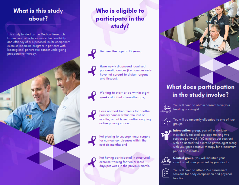 EMRI_ECU's tweet photo. To find out how other EMRI programs may benefit you, please contact us on 08 6304 3444 or email emri@ecu.edu.au
#pankind #emri #pancreaticcancer #exerciseismedicine #putyourfootdown2023 https://t.co/Kwp8ipXlye