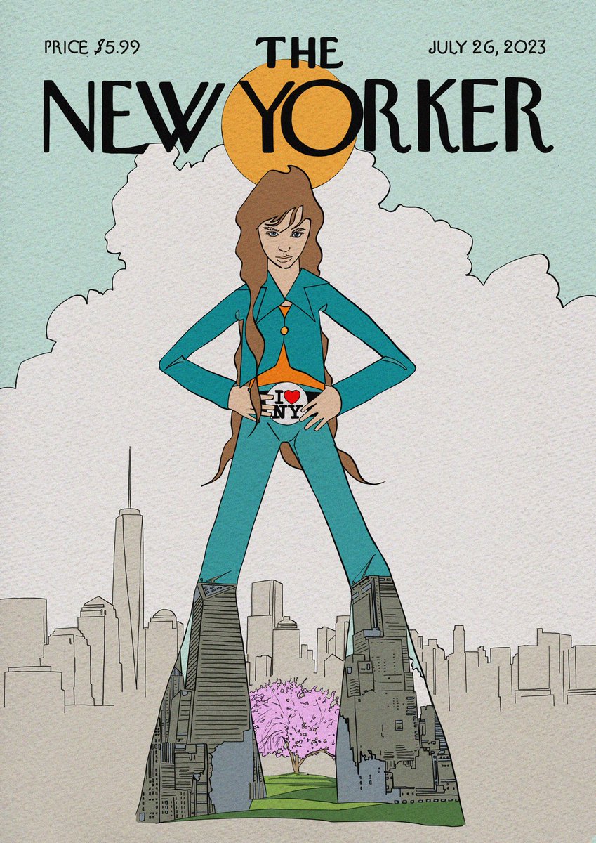 robbiebrewster's tweet photo. Magazine cover @thenewyorker test piece. #editorial #newyork #ilovenewyork #highfashion #illustration #magazinecover https://t.co/Mwqg7fycL3