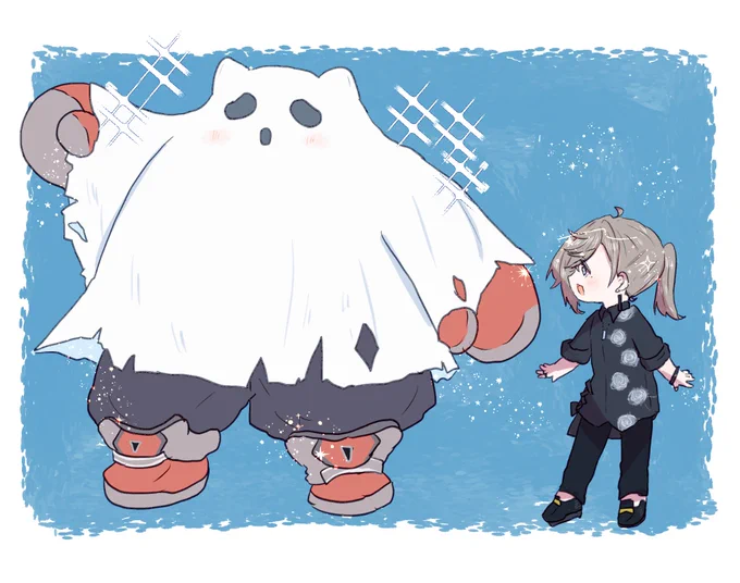 つよ〜〜〜  #かな絵