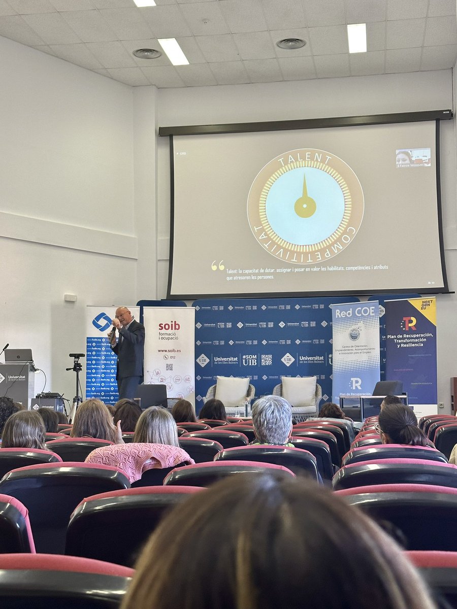 tomeusiquier's tweet photo. Comença la Jornada de Sectors Econòmics de Balears @SOIBgoib @UIBuniversitat @EstelDeLlevant @3SalutMental #talent #transiciótreball #treball #ocupació #projectesdefutur #novesoportunitats https://t.co/Re4iI9reJw