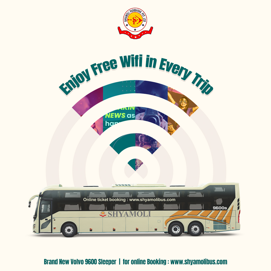 SHYAMOLIBUS's tweet image. Stay connected on-the-go with Shyamoli Paribhan! Enjoy free Wi-Fi on every trip and make your journey more enjoyable and productive.

Visit our website at 🌐shyamolibus.com or
call us at 📞+91 9836583690 to book your trip today.
#luxurybus #traveling #travelmore