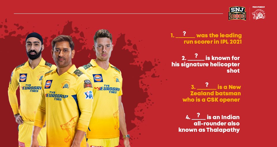 Neenga biggest CSK fan aa? 🙌 Answers comment panunga 👇

#snj10000 #semmatastesemmalife #csk #chennaisuperkings #whistlepodu #yellove #ipl2023 #cricket #indianpremierleague #tataipl #tataipl2023 #matchday #victory #cricket #cricketfans
