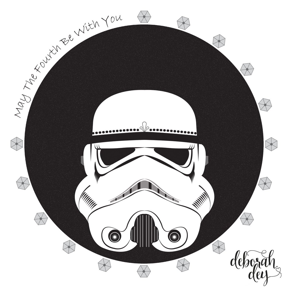 ddeydesigns's tweet photo. It’s that time again! #May4th #MayThe4thBeWithYou #vectorillustration #digitalillustration #adobeillustrator https://t.co/bNStjzgZoQ