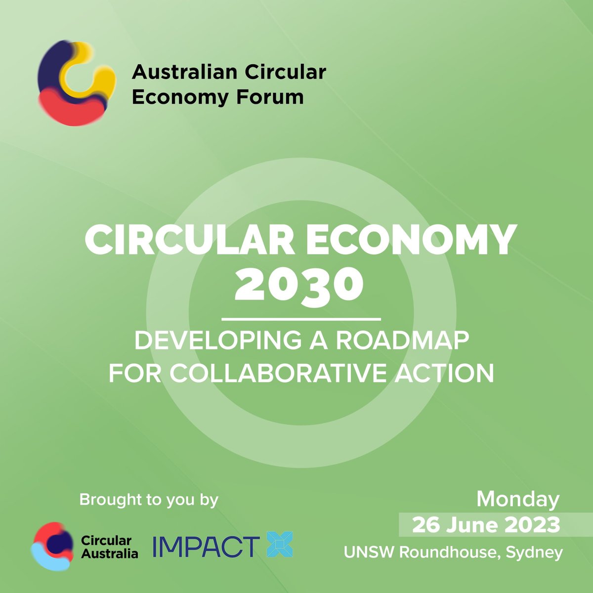 Just on two months now until we co-host the Australian Circular Economy Forum 2023 with Circular Australia. Australia’s largest multi-stakeholder forum for a circular economy. The agenda can be accessed here: share.hsforms.com/18SkYzcgzSNS_0…
