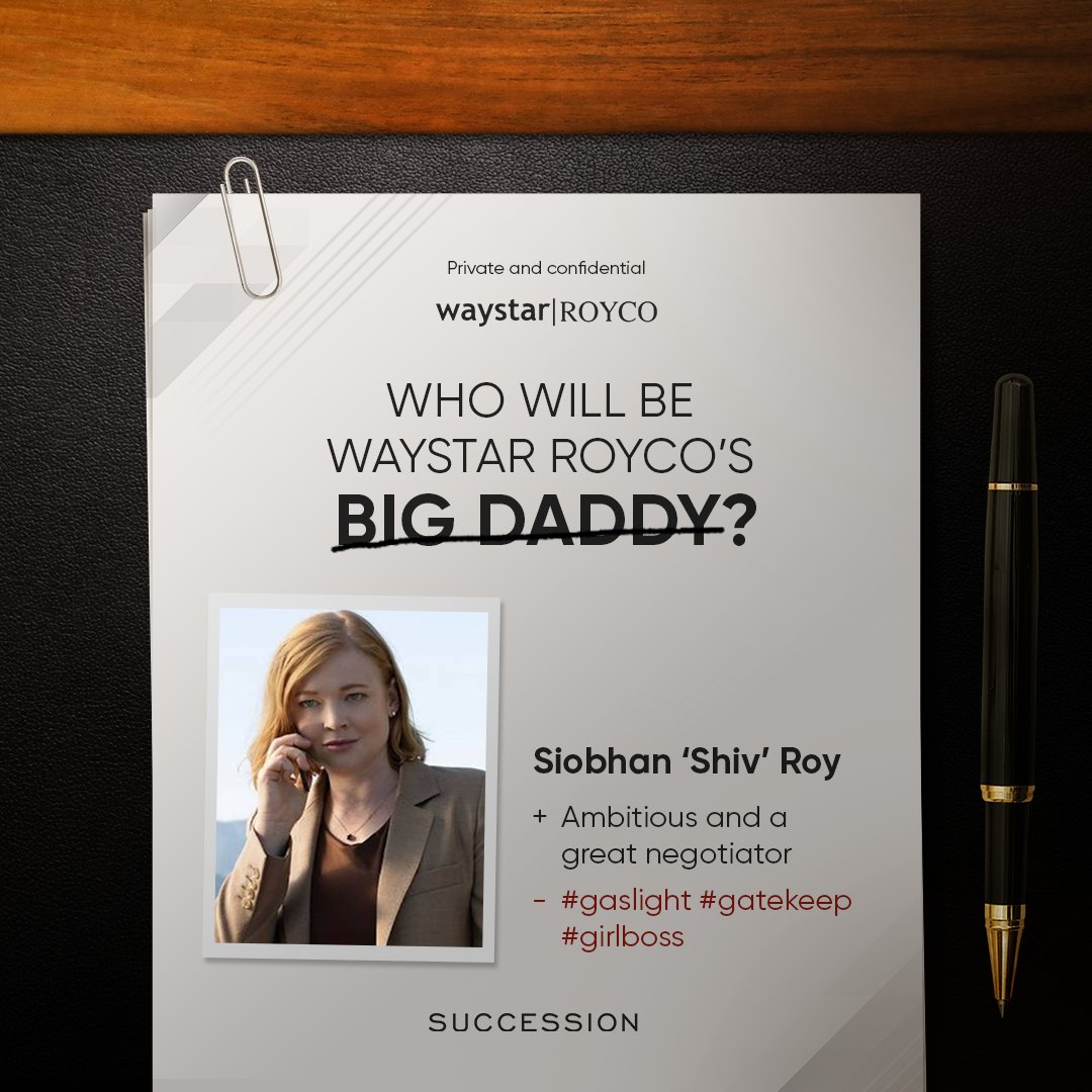 HBOAsia's tweet photo. Now that the big fish is gone, who will take the seat as #CEO of #WaystarRoyco?
Watch #Succession #Season4 every Monday on #HBOGO to find out! https://t.co/SnLpicKPIA
