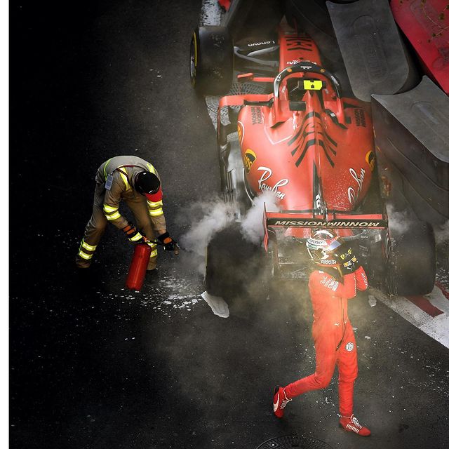 Using his #Nikon camera to depict the highs and lows of sport, #NikonAmbassador and motorsport photographer Clive Mason (@clivemasonphoto) took this emotive shot of a Ferrari driver moments after crashing, during the Baku Formula One Grand-Prix bit.ly/40Hp7Kb