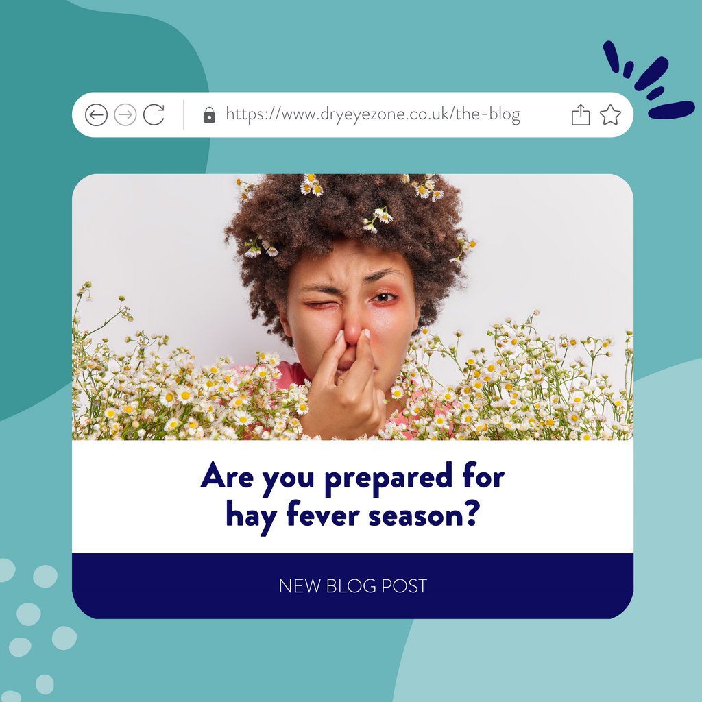 DryEyeZoneUK's tweet photo. Spring is in the air, but so is hay fever. 🤧

If you are a dry eye and hay fever sufferer, we’ve gathered a list of tips that will help you cope with these conditions better 💪

👉 Read the full blog post here: https://t.co/tN6wY45ITp https://t.co/NRlM85HdxJ