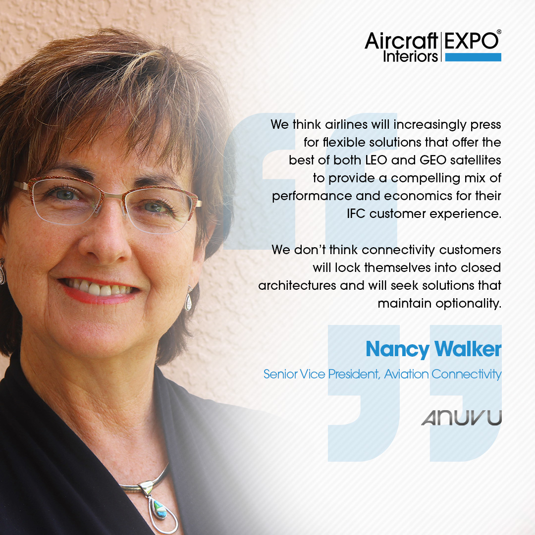 aix_expo's tweet photo. Expectations for #connectivity onboard are increasing. See what spokespeople from #AIX2023 exhibitors think the next 5 years looks like. Featuring Nancy Walker of  @anuvu_official, Jean Marc-Thomas of @spafax and Dave Bijur of @INTELSAT.

Register for AIX today via the bio. https://t.co/Pkw9sMnKtg