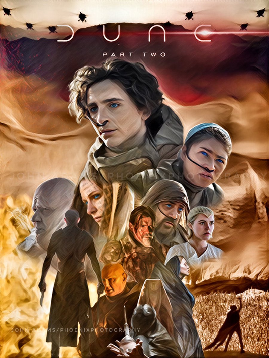 Reworked my first art piece for #Dune2 #DunePart2 #DuneMovie #dunefanart #scifiart #fanart #DigitalArtist #TimothéeChalamet #Zendaya #JavierBardem #RebeccaFerguson #StellanSkarsgar #JoshBrolin #FlorencePugh #AustinButler #leaseydoux #DaveBautista #DenisVilleneuve