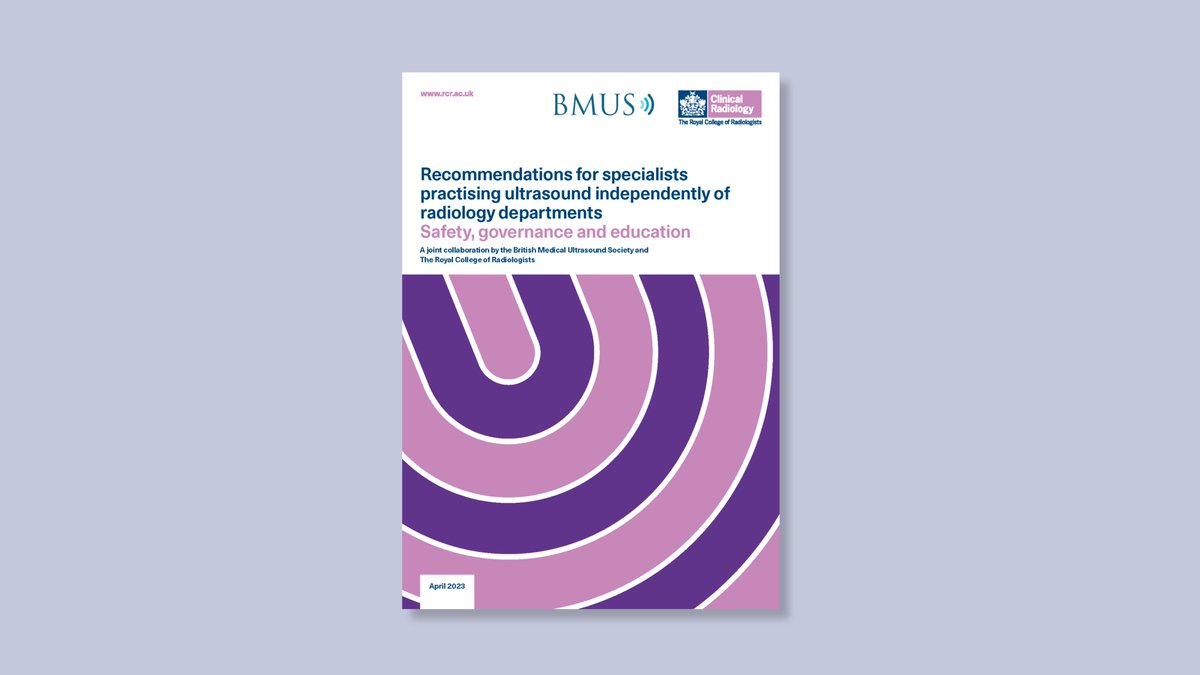 This guidance has been produced by the RCR and <a href="/BMUS_Ultrasound/">BMUS (Ultrasound)</a>.
⁩ 
It offers a framework for clinical ultrasound practice, primarily aimed at ultrasound practitioners not working under the umbrella of a radiology department.

Read more: rcr.ac.uk/publication/re…