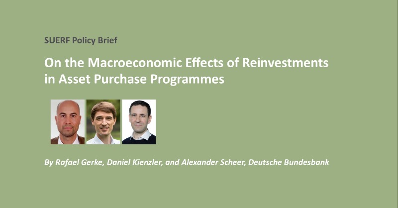 suerf_org's tweet photo. #SUERFpolicybrief "On the Macroeconomic Effects of Reinvestments in Asset Purchase Programmes" by Rafael Gerke, @kienzler_daniel, and Alexander Scheer, @bundesbank

#Reinvestment #StockEffect #StateDependentAssetPurchases #CognitiveDiscounting #BayesianEstimation