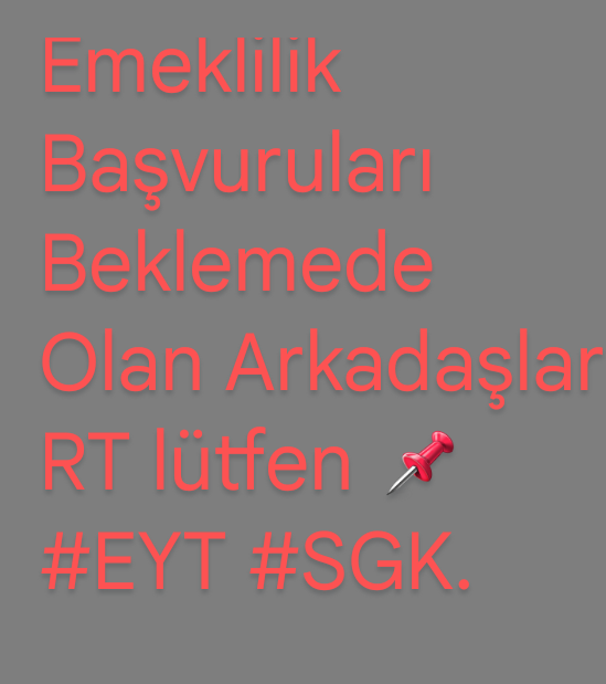 Sayın Bakanım <a href="/vedatbilgn/">Vedat Bilgin</a> 

<a href="/sgksosyalmedya/">SGK</a> 
#Eyt #Sgk