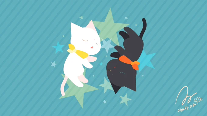 スヤスヤねこちゃんず。