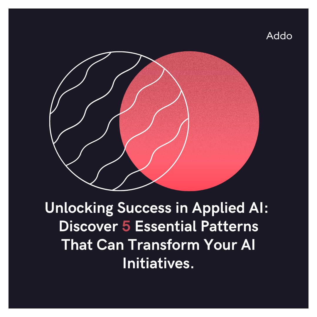 addoai's tweet image. After working with dozens of clients and productionizing hundreds of ML use cases, we&apos;ve identified patterns consistently present in successful ML initiatives: 🚀

Read more on: bit.ly/3VAB7fF

#AddoAI #MachineLearning #DataScience #Innovation #BestPractices #AppliedML