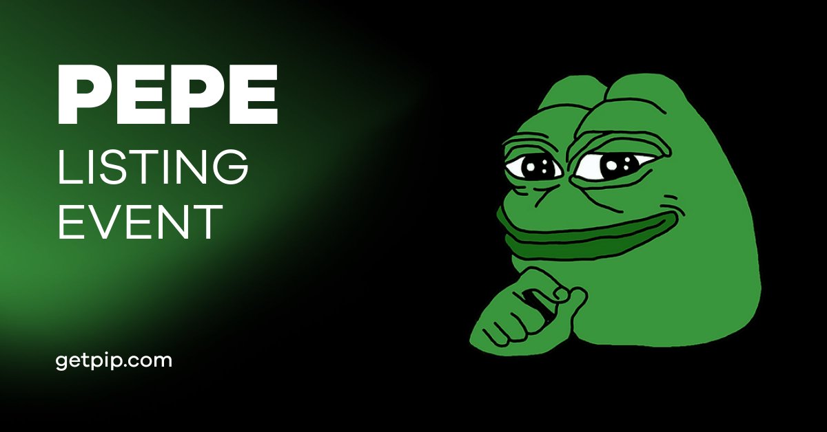 New Listing Event 🎁 

PEPE is available on all PIP payment products 🐸

Join our $PEPE event ✨

👉 Like &amp; Retweet this tweet  
👉 Comment your $PEPE tag ( user@pepe )

2000 $PIP x 10 users 💸
Event ends on May 8th

Download extension to get your tag 
getpip.com/pip-extension