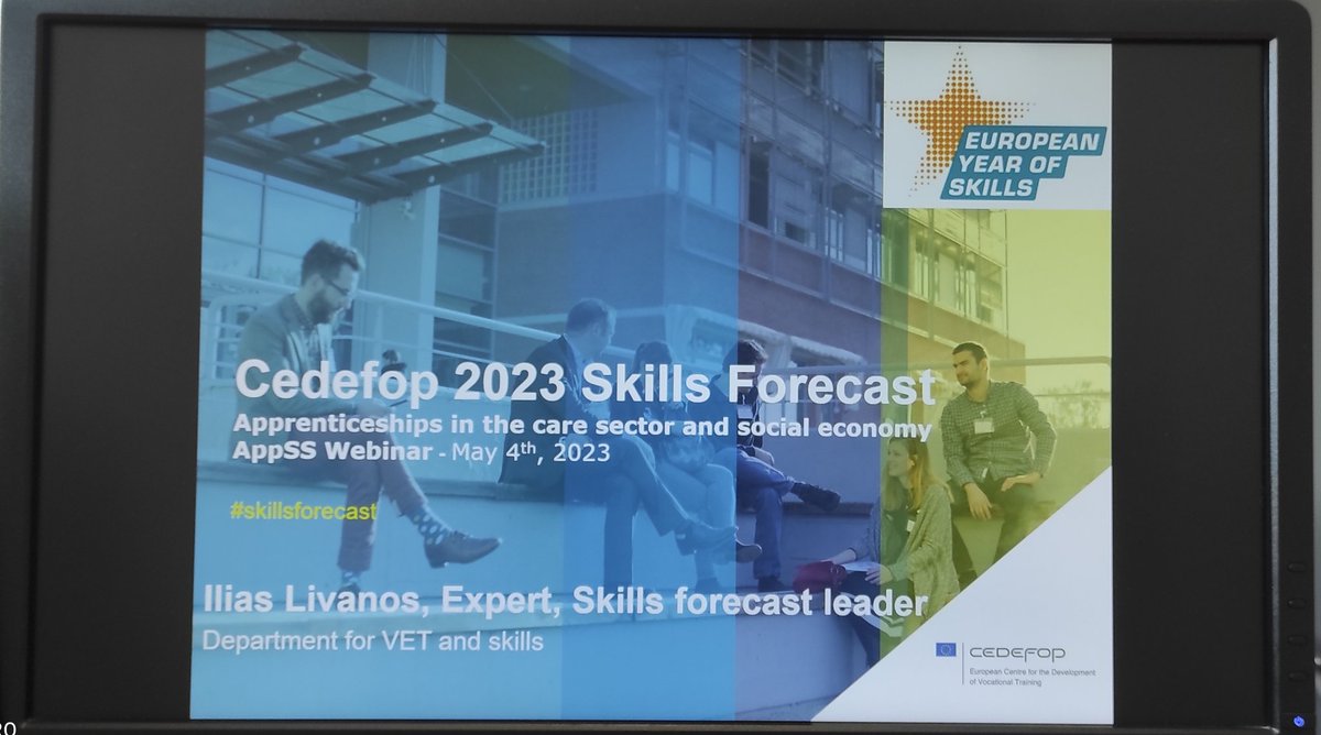 Getting ready to present at the European Alliance for #Apprenticeships webinar. I will speak about @Cedefop #SkillsForecast in the care and social economy sector and the implications for apprenticeships.
#ApprenEU