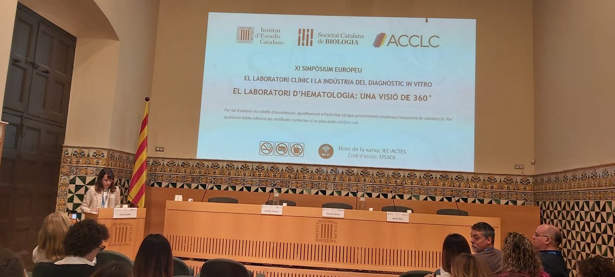 Arrenca el "XI Simposi europeu: el laboratori clínic i la indústria del diagnòstic in vitro" amb més de 100 persones inscrites! 🎊 Som-hi! <a href="/ACCLC_CAT/">ACCLC</a>