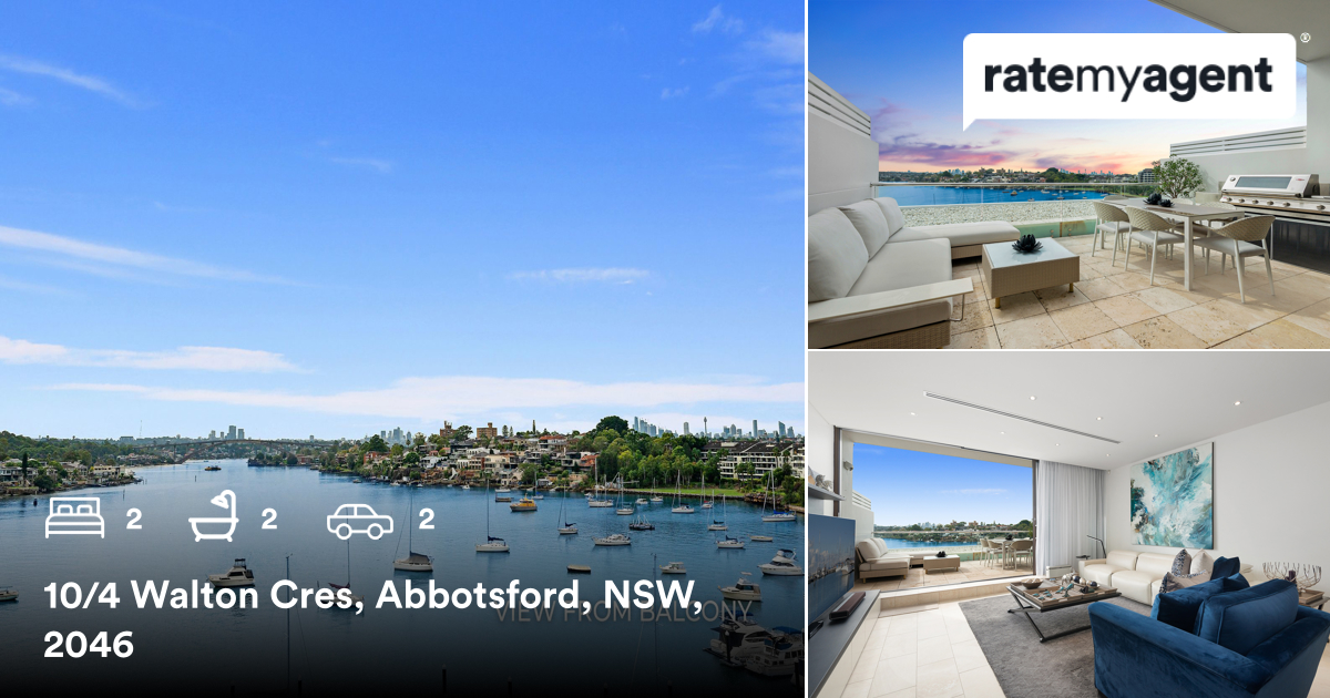 DevineREstate's tweet photo. 🛌 2 🛀 2 🚘 2
📍 10/4 Walton Cres, Abbotsford, NSW, 2046

Our agent’s latest sale on #RateMyAgent

https://t.co/5jaUz9Dn6y

...
#ratemyagent #realestate #Devine_Real_Estate_Drummoyne https://t.co/la794rTJQD