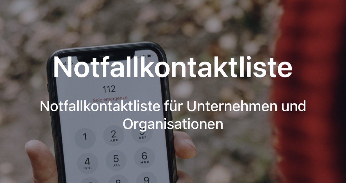 🔒Datensicherheit gewährleistet🔒
Mit dieser Vorlage können Unternehmen, Vereine, Kindertagesstätten oder Schulen ganz einfach Notfallkontakt-Daten von ihren Mitarbeitern, Mitgliedern oder Eltern sammeln. 👨‍💼👩‍👧‍👦 #Qualität #DSGVO #sicherheitsbewusst