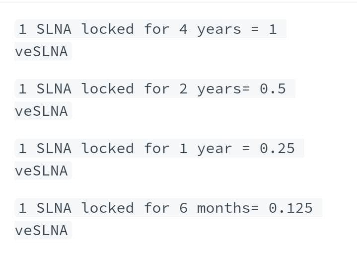 Ebubechi_GMI's tweet photo. which will in turn boost yields, votes and overall growth of the protocol.
➫$veSLNA
$veSLNA is the governance token of #Solunea and is obtained when users stake $SLNA.
The amount and duration of staked $SLNA determine the amount of $veSLNA you'll obtain.
>Distribution👇🏽; https://t.co/2F1ByBdvuZ