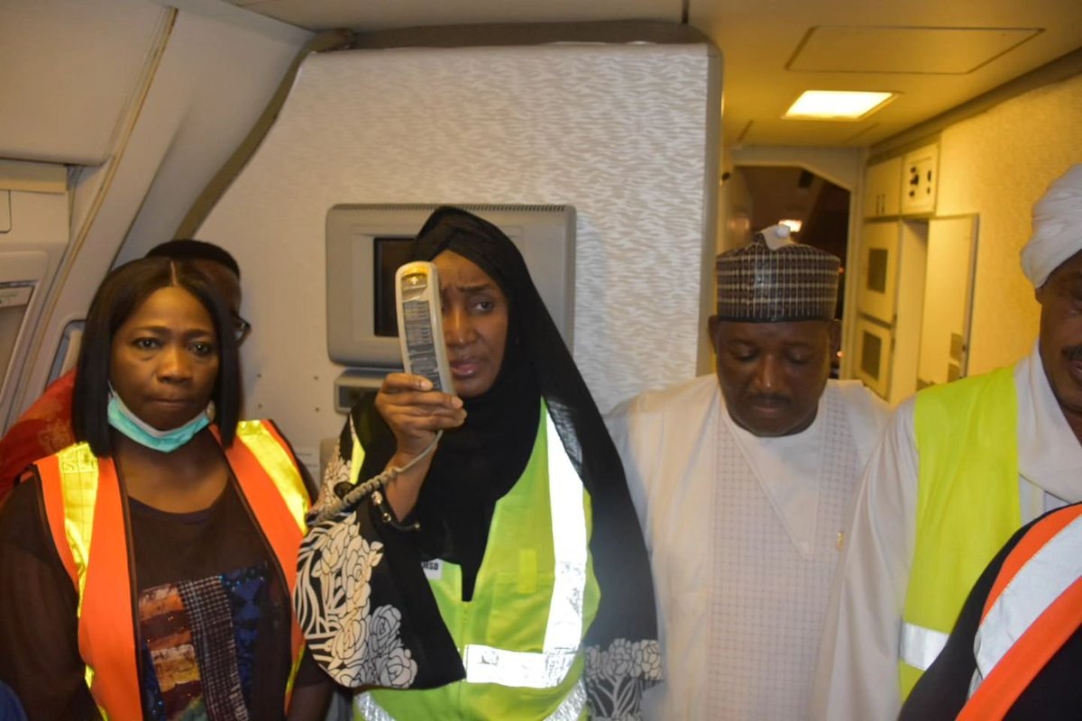 flyairpeace's tweet photo. Sudan Crisis: Air Peace Evacuates 277 Nigerians from Egypt amidst the ongoing crisis in Sudan.

We deployed one of our wide-body Boeing 777 aircraft to operate the flight which arrived at the Nnamdi Azikiwe International Airport, Abuja, at 23:22hrs on Wednesday, May 4, 2023.

Let's welcome our fellow countrymen!