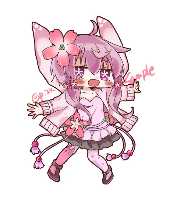結月ゆかり穏のアクキーの絵です