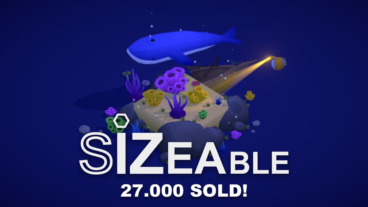 goose_business's tweet image. Sizeable has sold 27K Copies! More than we had ever thought! 🥳🥳

A HUGE thank you to everyone who supported us these past 2 years! You are amazing! ♥♥

#Sizeable #Indiegame #celebration #madewithunity