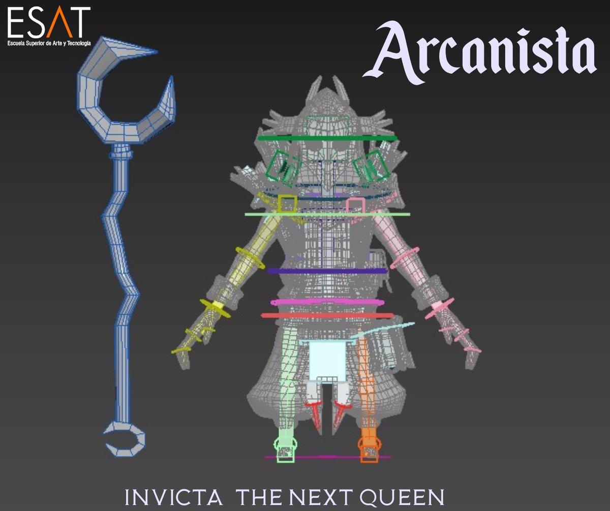 It’s the turn of the Arcanista, created by <a href="/Clau_arts/">Claudia Martí</a> 

Powered by <a href="/ESAT_Valencia/">ESAT</a> 🎮

#art #3dart #3dmodeling #3Danimation #UE5 #indiedev #gamedev