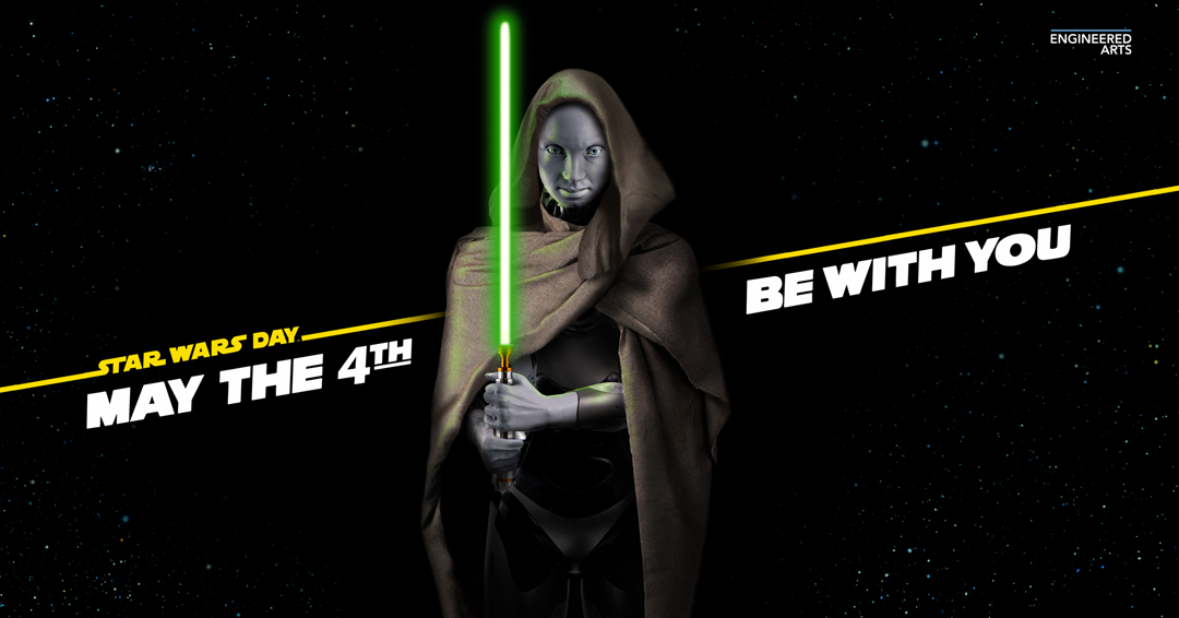 AmecaTheRobot's tweet image. May the 4th be with you #AmecaTheRobot #StarWars #MayThe4thBeWithYou