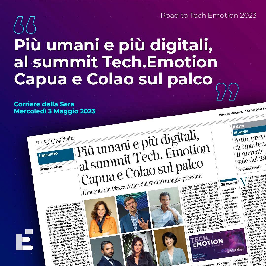 Più di 50 speaker internazionali, 400 tra imprenditori, investitori e CEOs provenienti da 30 diversi paesi. Tre giorni di incontri, networking, discussioni su come creare sviluppo attraverso l’unione di innovazione, tecnologia e business con cultura, umanesimo ed emozioni.