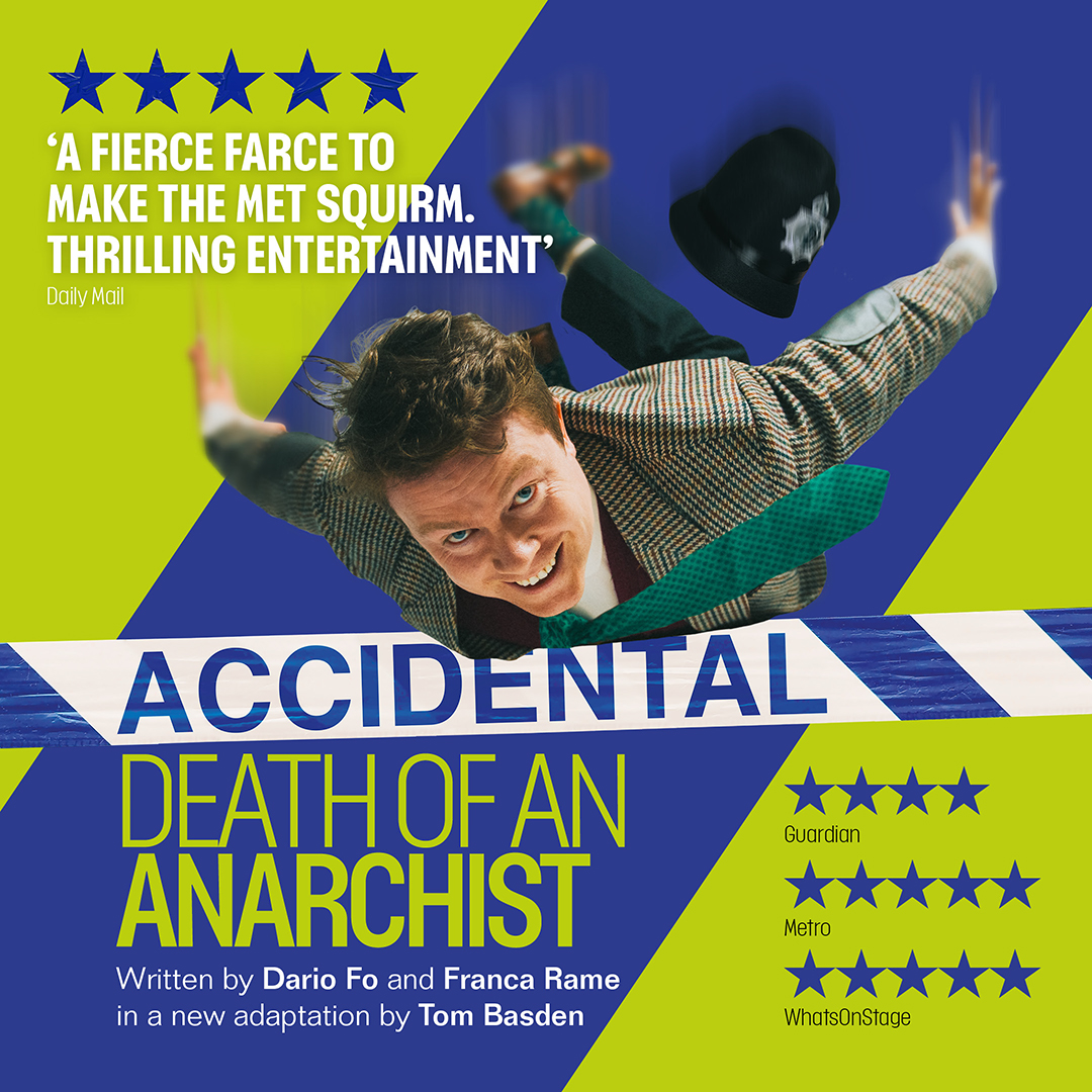 We’re excited to share that, after a sold-out run in our Playhouse and then in London, Accidental Death of an Anarchist will storm the West End at Theatre Royal Haymarket!

Find out more at AnarchistWestEnd.com

#AnarchistWestEnd @AnarchistplayUK
