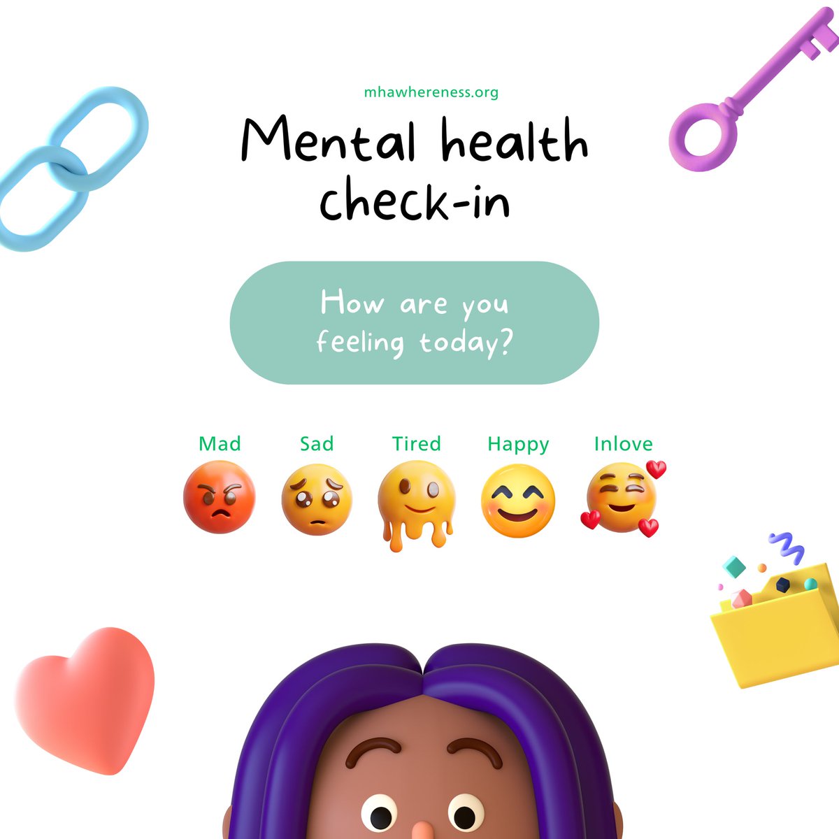 MHawhereness's tweet photo. How are you feeling today? ☺️

If you need help, don’t hesitate to seek it! For info on where to find the nearest help, please visit our website at https://t.co/61qBvSsFfD! 💚

Check-in on your friend too! Grab this Mental Health Check-in IG story template on our ig! 👌🏼💚 https://t.co/zVVTihDiLQ